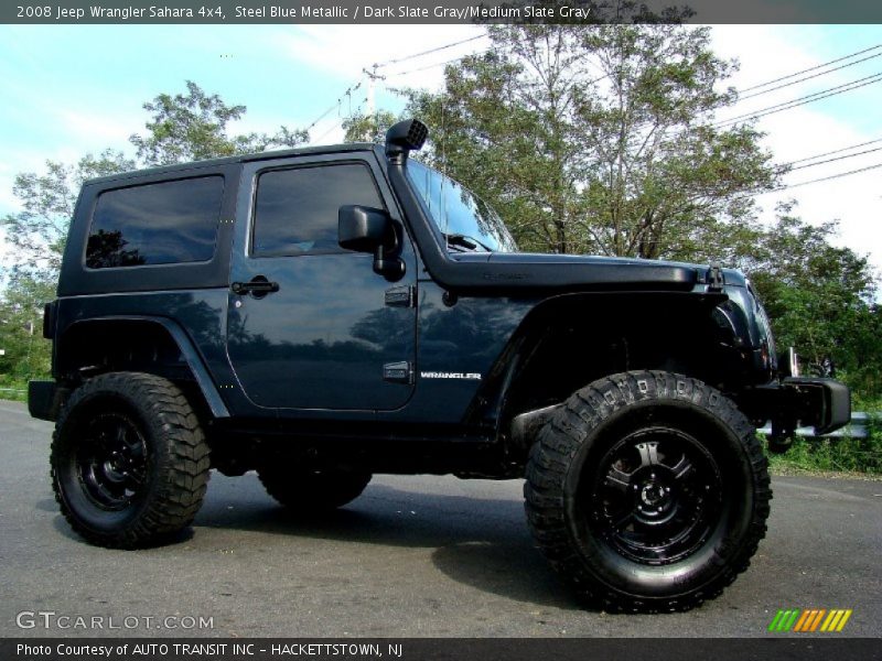 Steel Blue Metallic / Dark Slate Gray/Medium Slate Gray 2008 Jeep Wrangler Sahara 4x4