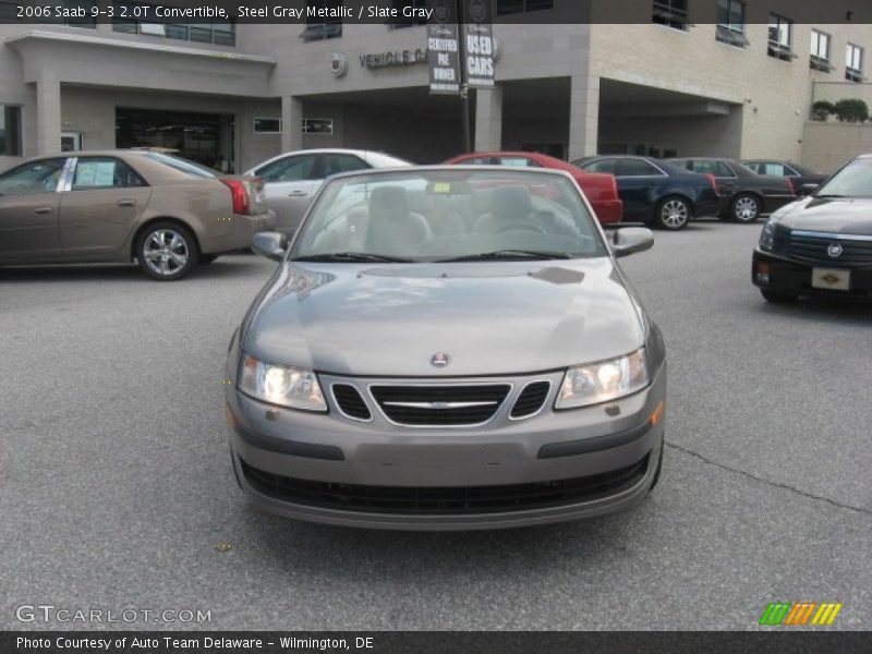 Steel Gray Metallic / Slate Gray 2006 Saab 9-3 2.0T Convertible