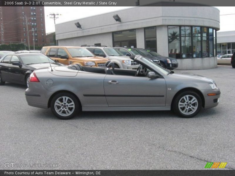 Steel Gray Metallic / Slate Gray 2006 Saab 9-3 2.0T Convertible