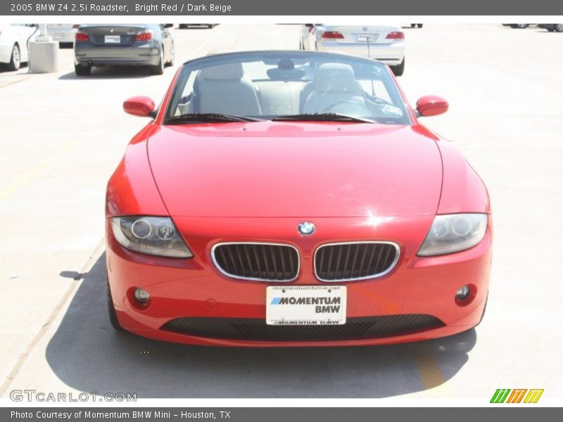 Bright Red / Dark Beige 2005 BMW Z4 2.5i Roadster