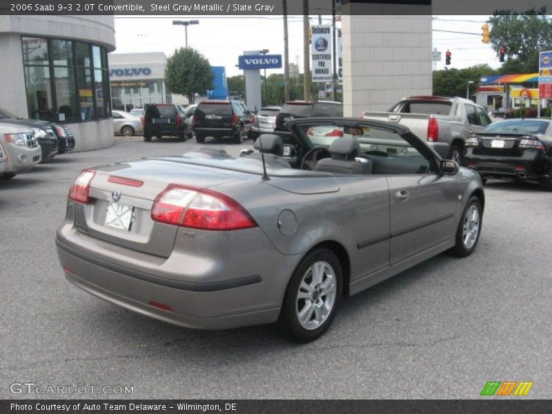 Steel Gray Metallic / Slate Gray 2006 Saab 9-3 2.0T Convertible