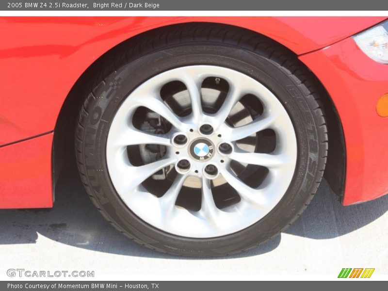 Bright Red / Dark Beige 2005 BMW Z4 2.5i Roadster