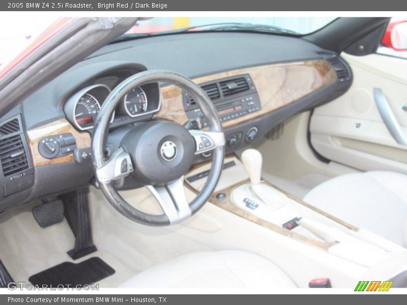 Bright Red / Dark Beige 2005 BMW Z4 2.5i Roadster