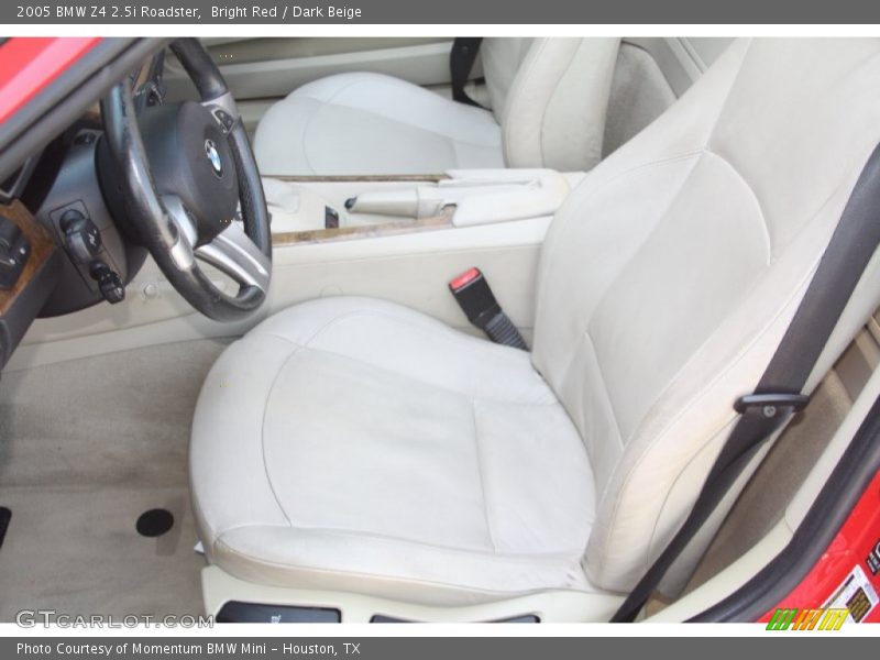 Bright Red / Dark Beige 2005 BMW Z4 2.5i Roadster