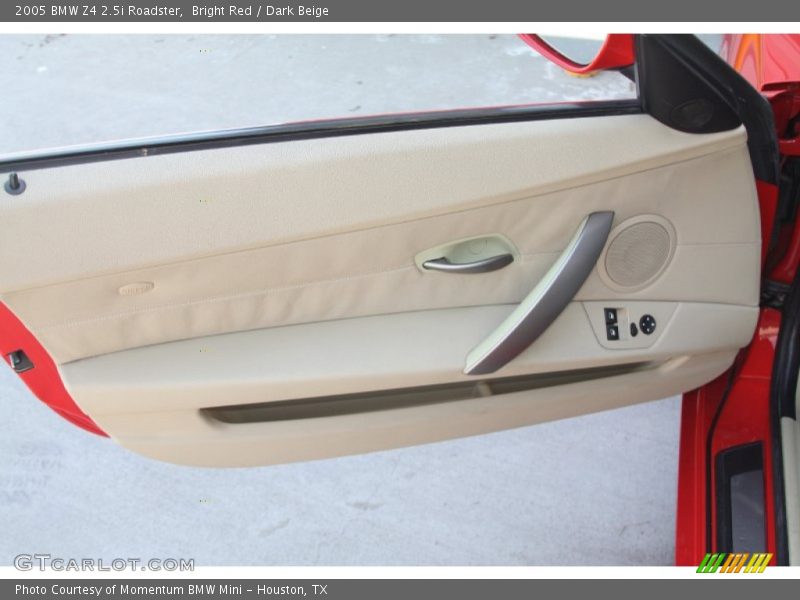 Bright Red / Dark Beige 2005 BMW Z4 2.5i Roadster