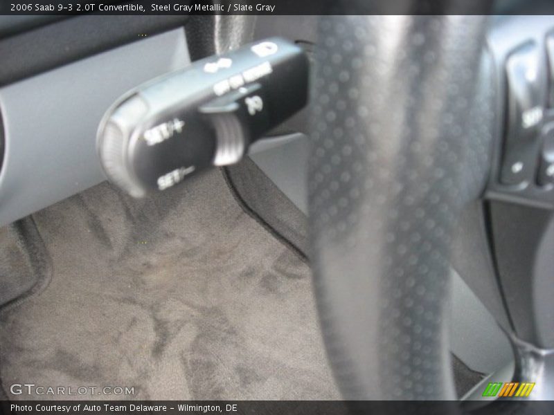 Steel Gray Metallic / Slate Gray 2006 Saab 9-3 2.0T Convertible