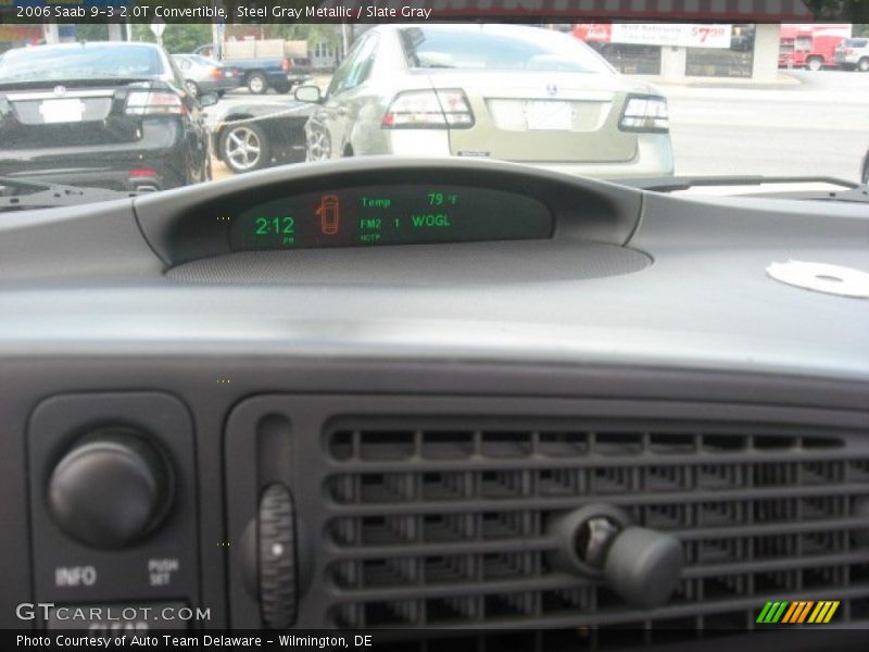 Steel Gray Metallic / Slate Gray 2006 Saab 9-3 2.0T Convertible