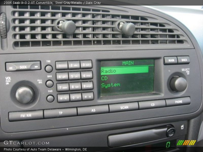 Steel Gray Metallic / Slate Gray 2006 Saab 9-3 2.0T Convertible
