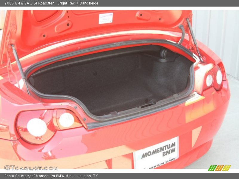 Bright Red / Dark Beige 2005 BMW Z4 2.5i Roadster