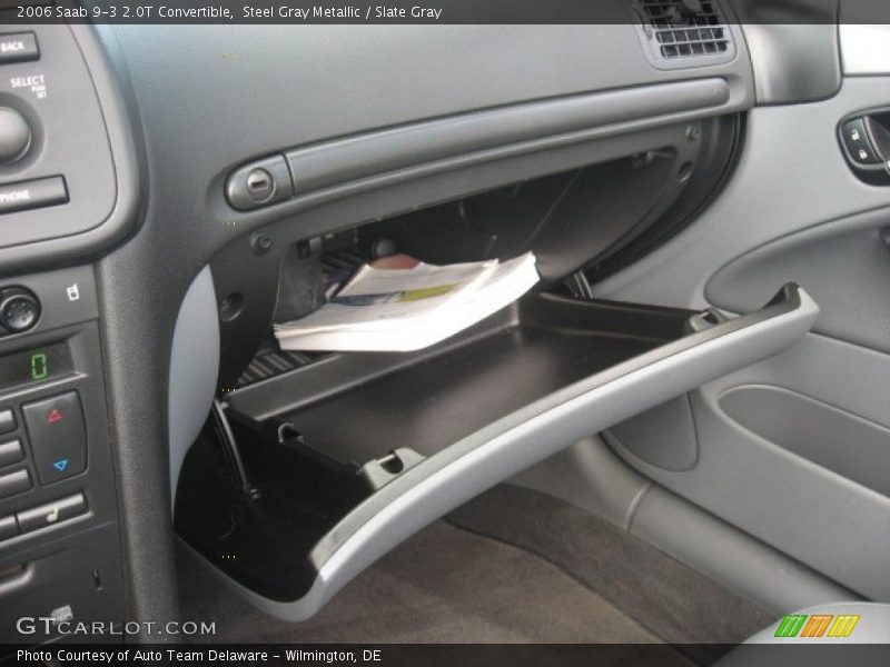 Steel Gray Metallic / Slate Gray 2006 Saab 9-3 2.0T Convertible