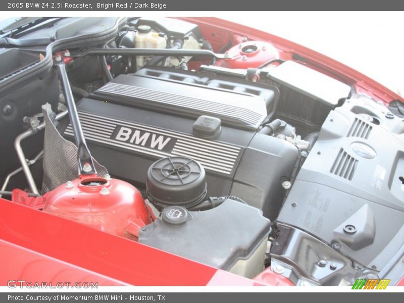 Bright Red / Dark Beige 2005 BMW Z4 2.5i Roadster