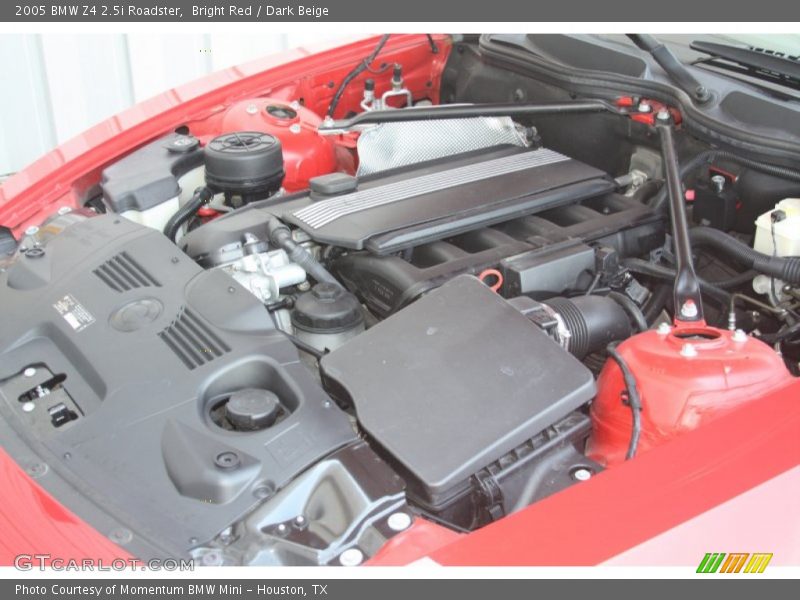 Bright Red / Dark Beige 2005 BMW Z4 2.5i Roadster