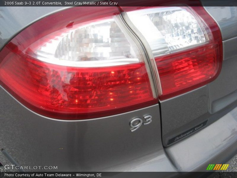 Steel Gray Metallic / Slate Gray 2006 Saab 9-3 2.0T Convertible