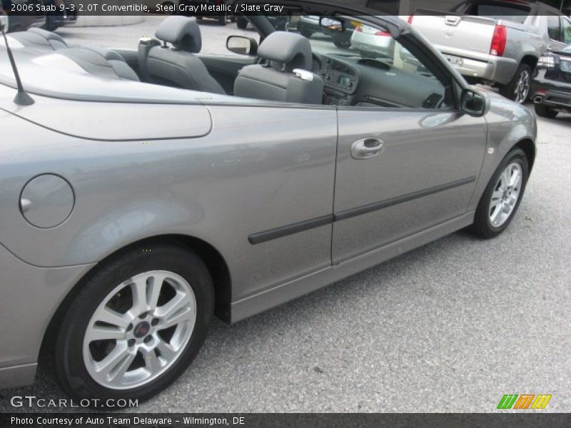 Steel Gray Metallic / Slate Gray 2006 Saab 9-3 2.0T Convertible