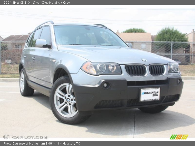 Silver Grey Metallic / Grey 2004 BMW X3 3.0i