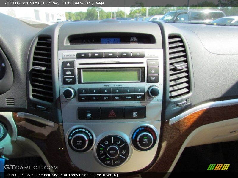 Dark Cherry Red / Beige 2008 Hyundai Santa Fe Limited