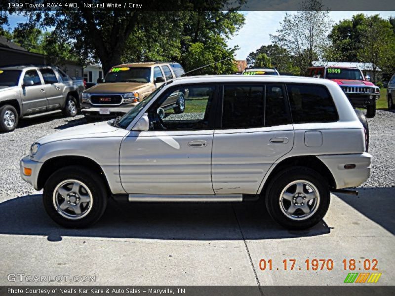 Natural White / Gray 1999 Toyota RAV4 4WD