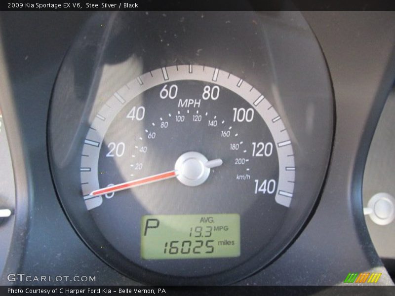 Steel Silver / Black 2009 Kia Sportage EX V6