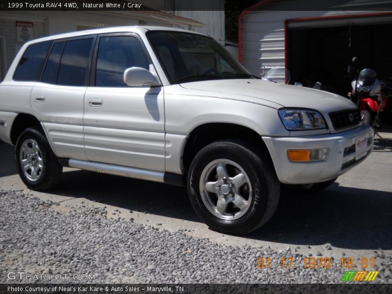 Natural White / Gray 1999 Toyota RAV4 4WD