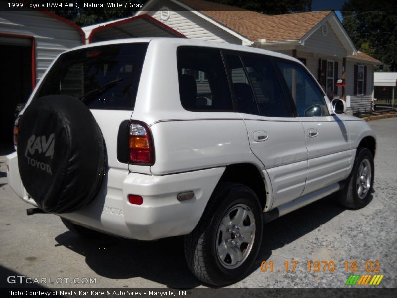 Natural White / Gray 1999 Toyota RAV4 4WD