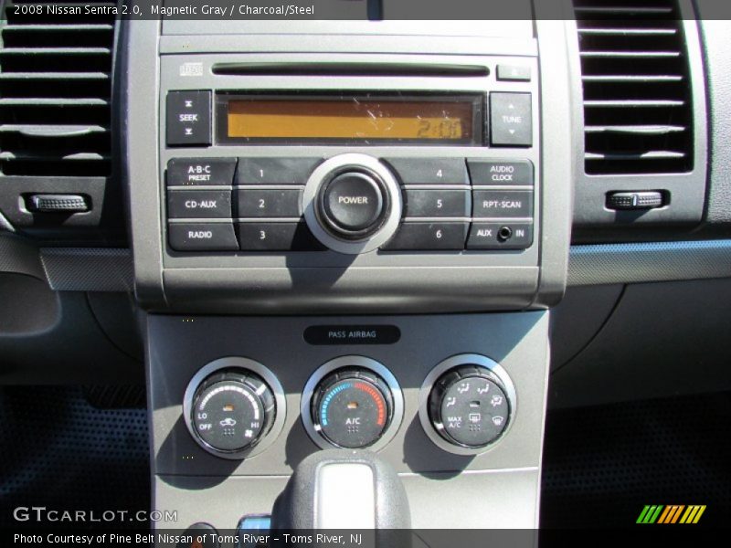 Magnetic Gray / Charcoal/Steel 2008 Nissan Sentra 2.0