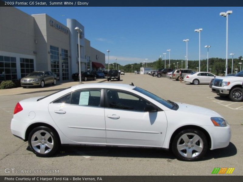 Summit White / Ebony 2009 Pontiac G6 Sedan