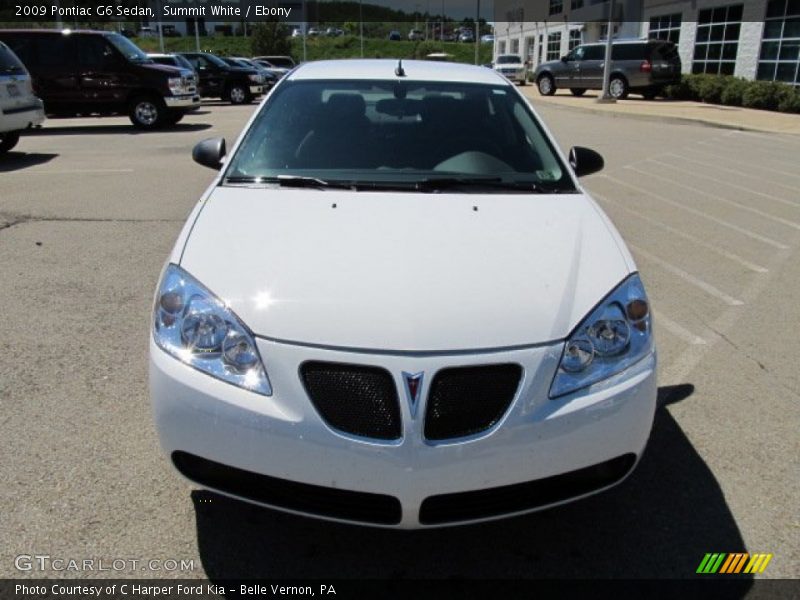 Summit White / Ebony 2009 Pontiac G6 Sedan