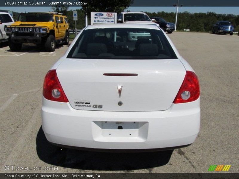 Summit White / Ebony 2009 Pontiac G6 Sedan
