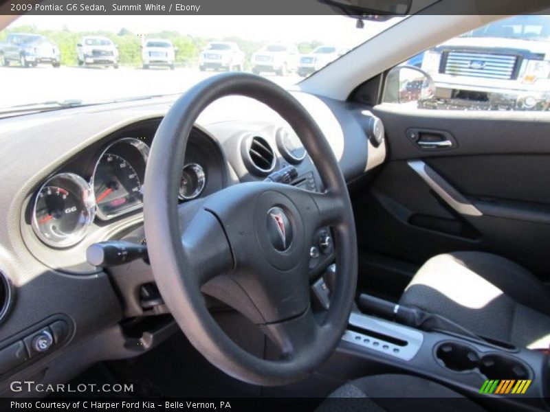 Summit White / Ebony 2009 Pontiac G6 Sedan