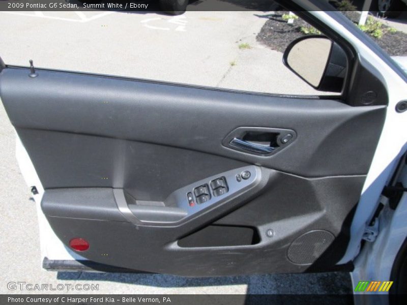 Summit White / Ebony 2009 Pontiac G6 Sedan