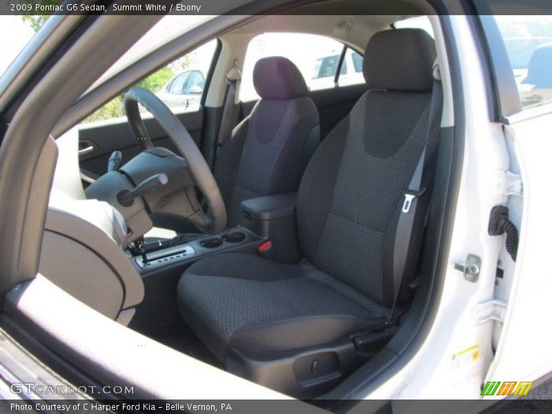 Summit White / Ebony 2009 Pontiac G6 Sedan
