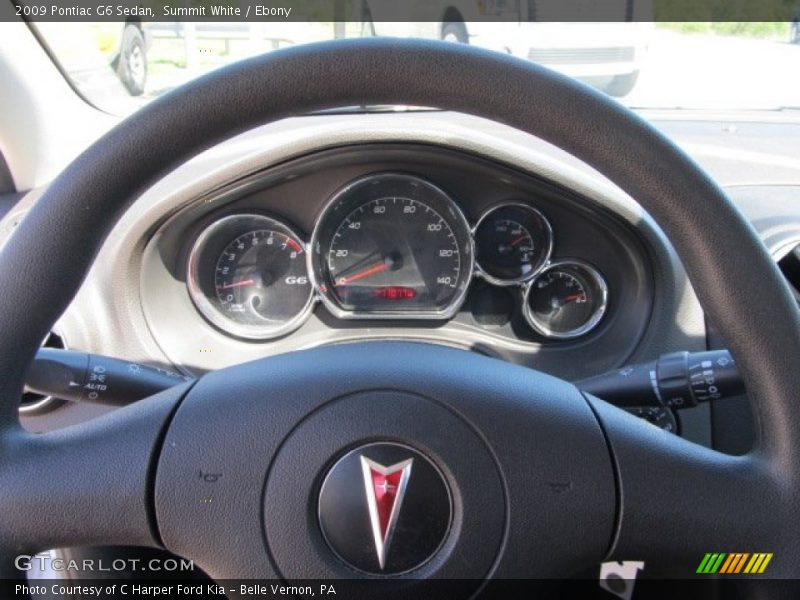 Summit White / Ebony 2009 Pontiac G6 Sedan