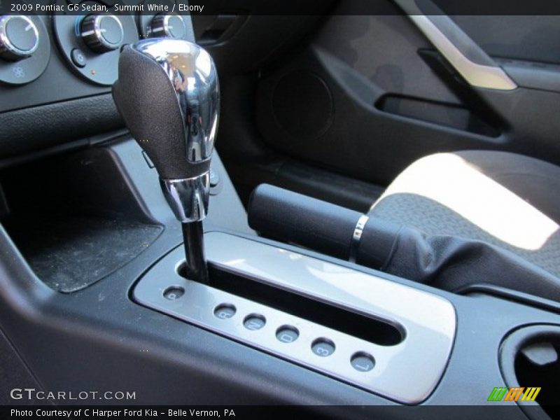 Summit White / Ebony 2009 Pontiac G6 Sedan