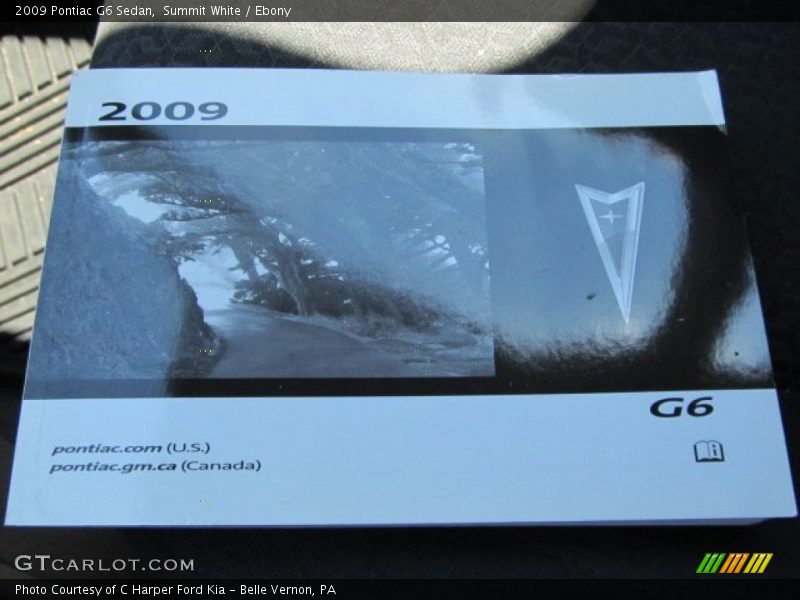 Summit White / Ebony 2009 Pontiac G6 Sedan