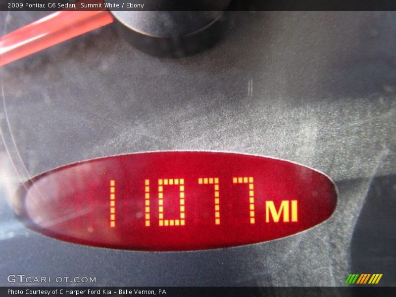 Summit White / Ebony 2009 Pontiac G6 Sedan