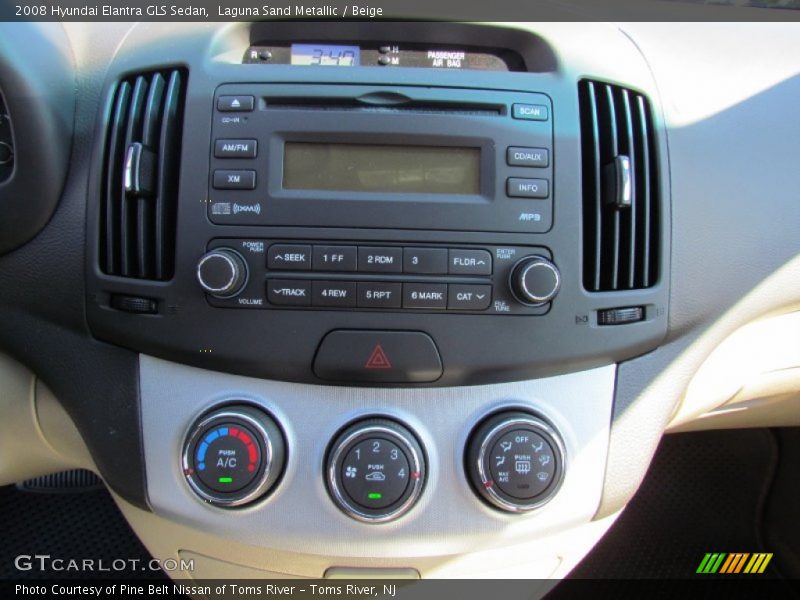 Laguna Sand Metallic / Beige 2008 Hyundai Elantra GLS Sedan