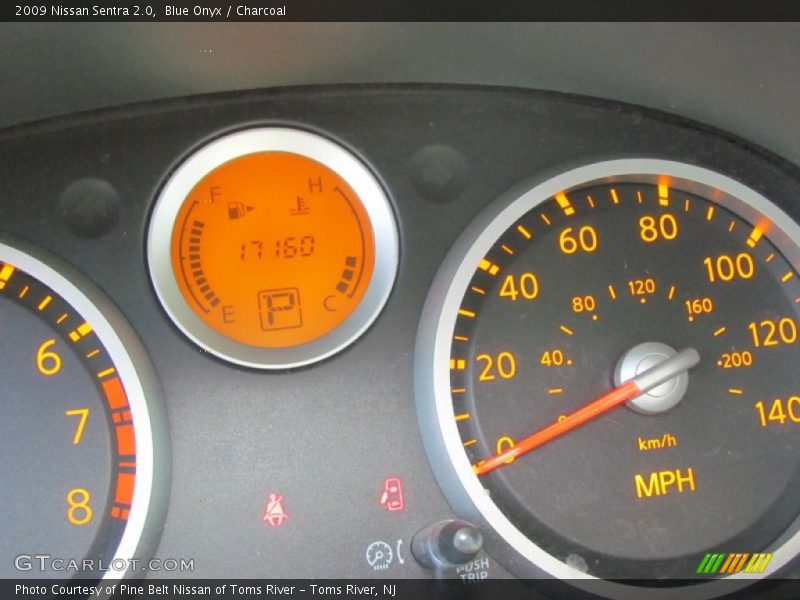 Blue Onyx / Charcoal 2009 Nissan Sentra 2.0