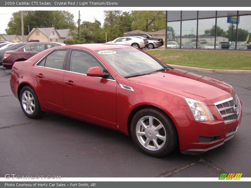 Crystal Red / Light Titanium/Ebony 2009 Cadillac CTS Sedan