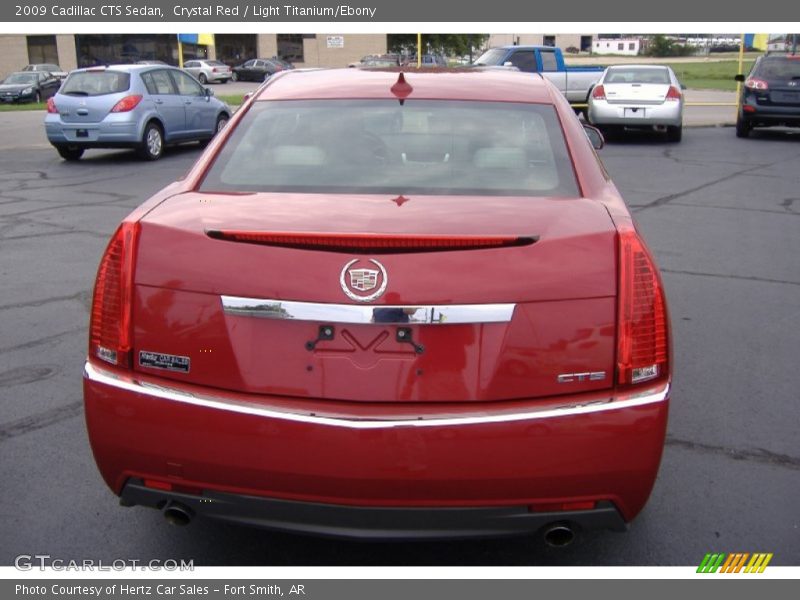 Crystal Red / Light Titanium/Ebony 2009 Cadillac CTS Sedan