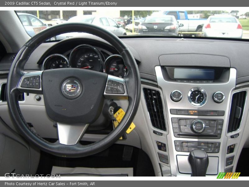 Crystal Red / Light Titanium/Ebony 2009 Cadillac CTS Sedan