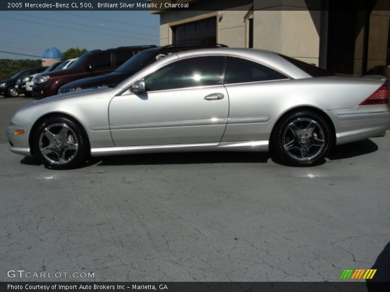 Brilliant Silver Metallic / Charcoal 2005 Mercedes-Benz CL 500