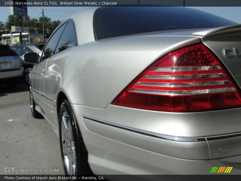 Brilliant Silver Metallic / Charcoal 2005 Mercedes-Benz CL 500