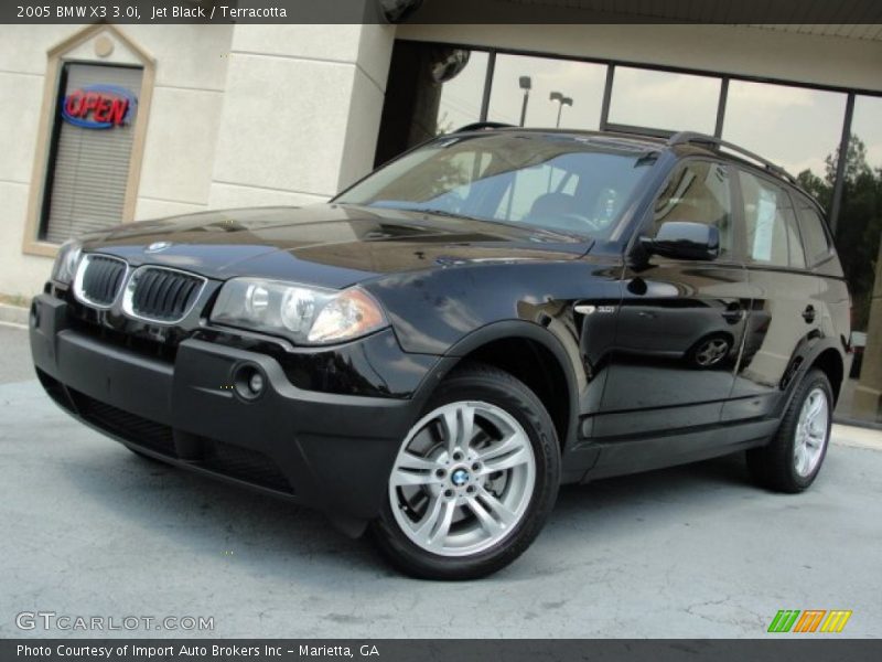 Jet Black / Terracotta 2005 BMW X3 3.0i