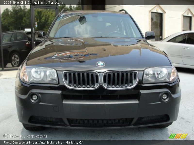 Jet Black / Terracotta 2005 BMW X3 3.0i