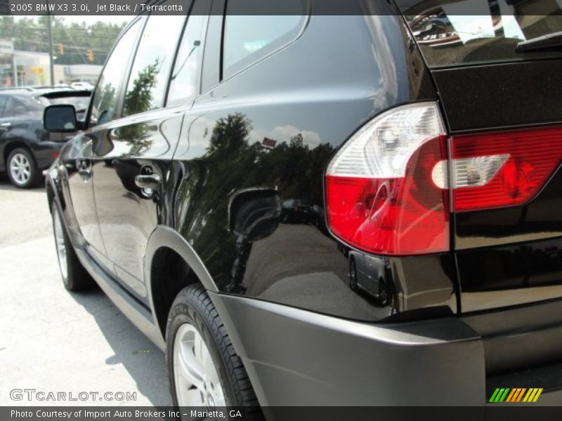 Jet Black / Terracotta 2005 BMW X3 3.0i