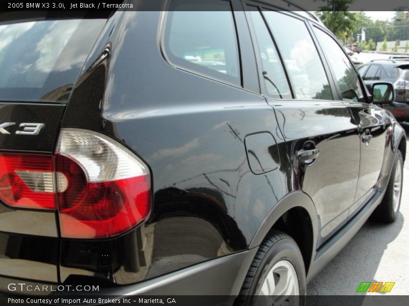 Jet Black / Terracotta 2005 BMW X3 3.0i
