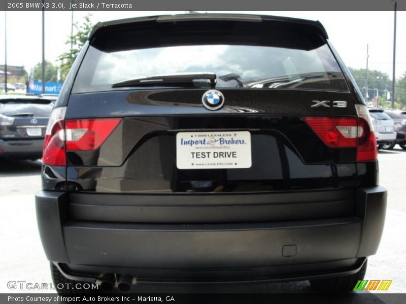 Jet Black / Terracotta 2005 BMW X3 3.0i
