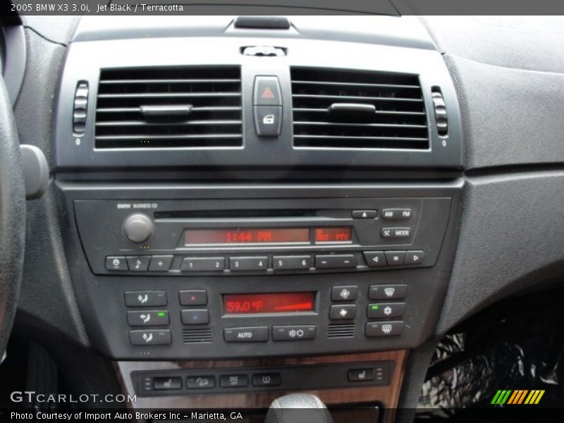 Jet Black / Terracotta 2005 BMW X3 3.0i