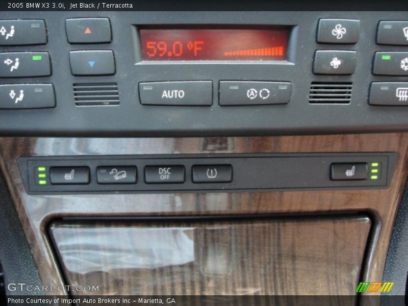 Jet Black / Terracotta 2005 BMW X3 3.0i