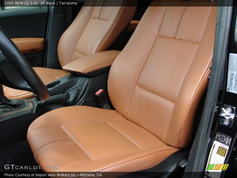 Jet Black / Terracotta 2005 BMW X3 3.0i